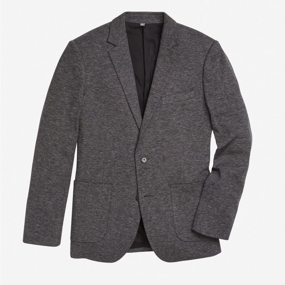 Bonobos Jetsetter Italian Knit Blazer 38L Slim Fit in Charcoal
